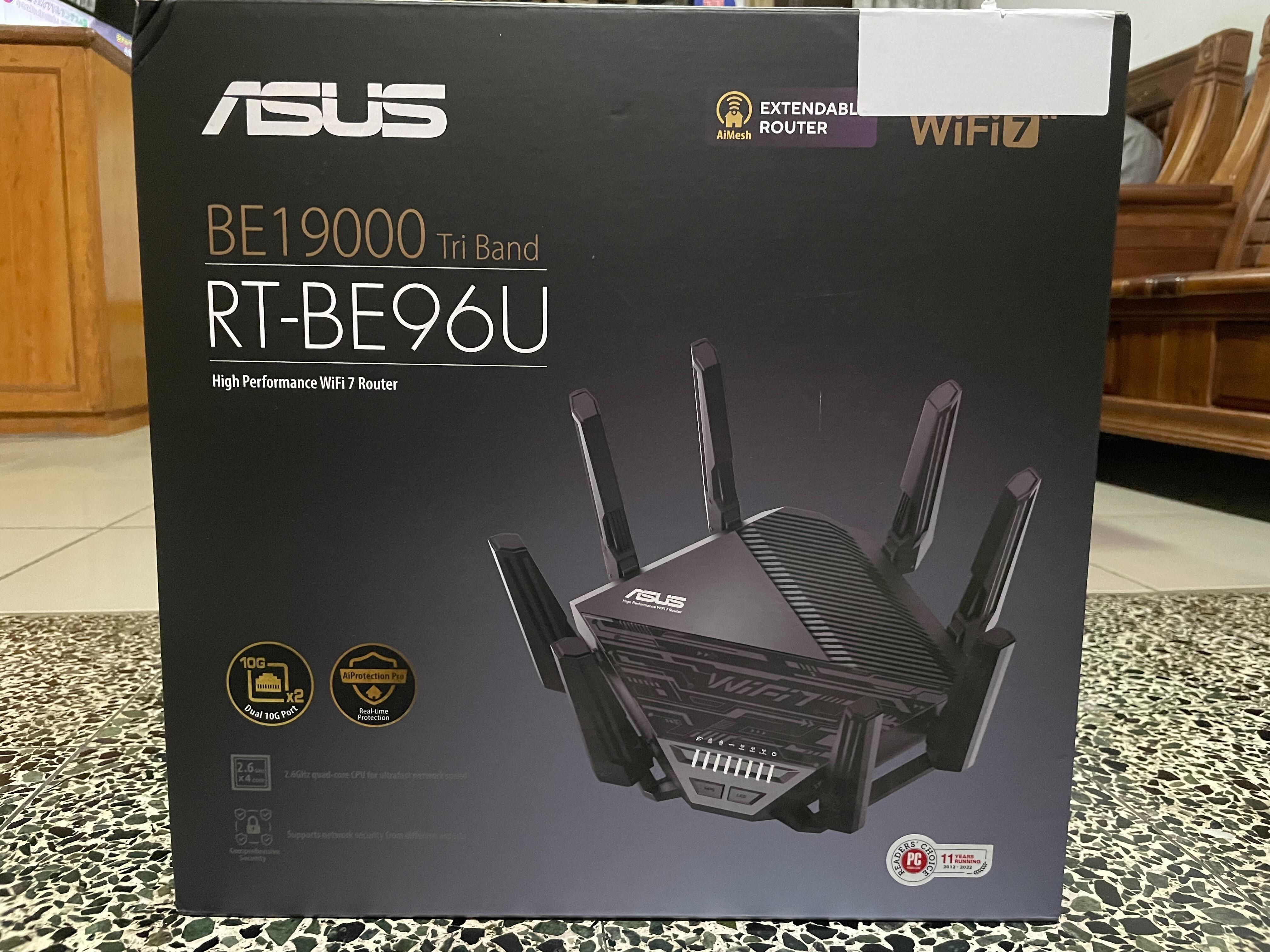 ASUS RT-BE96U Wi-Fi 7 路由器開箱實拍一
